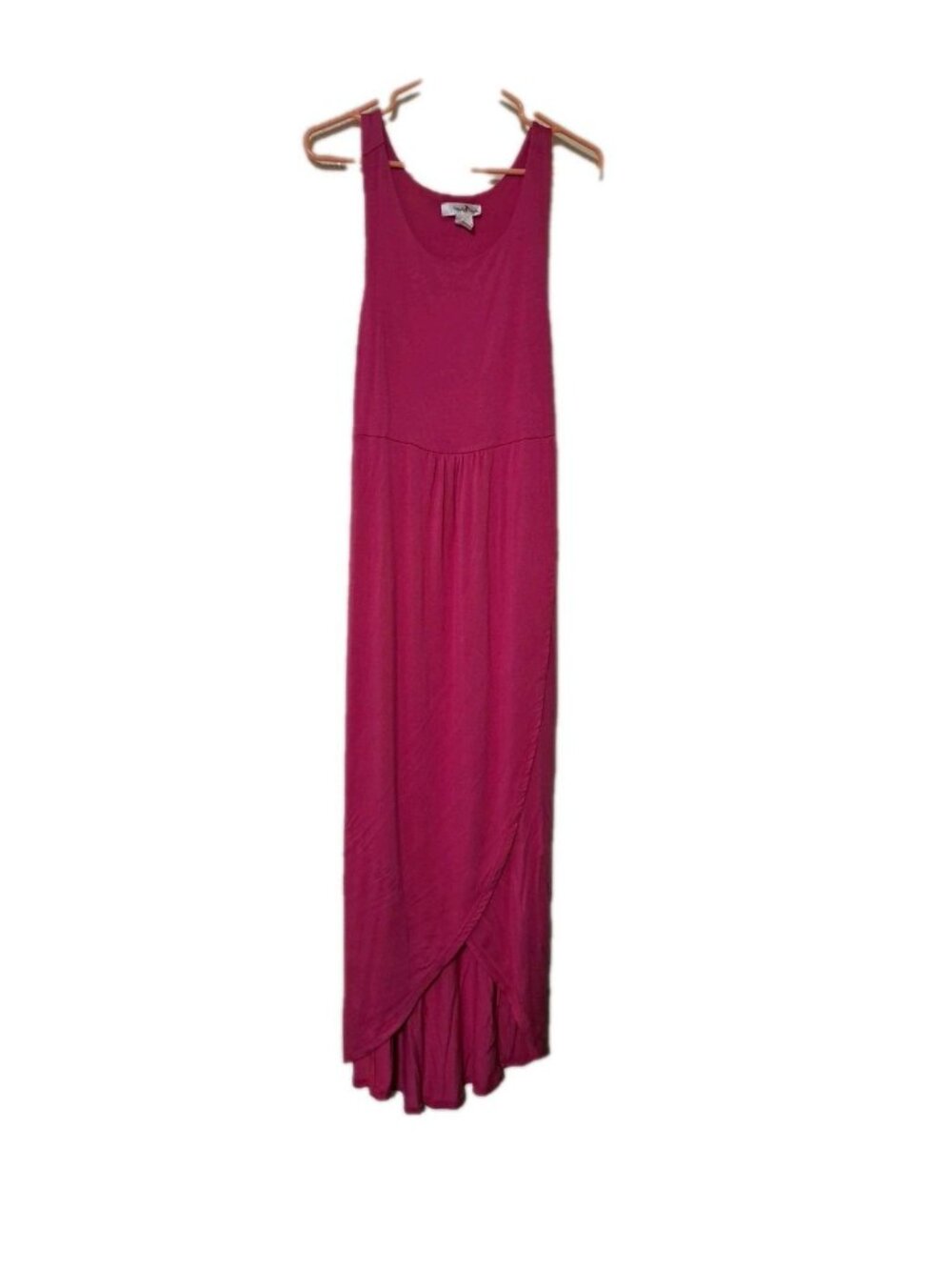 072) Perfectly‎ Priscilla Womens Large Pink Sleeveless Maxi Dress Summer Casual